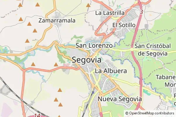 Mapa Segowia