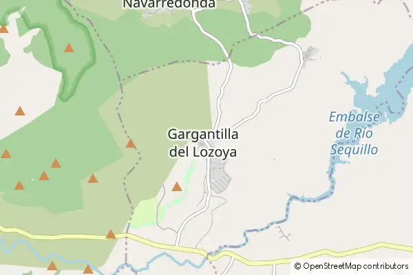 Mapa Gargantilla del Lozoya