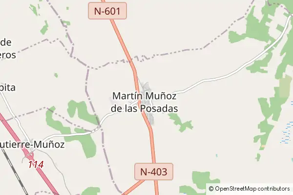 Mapa Martín Muñoz de las Posadas