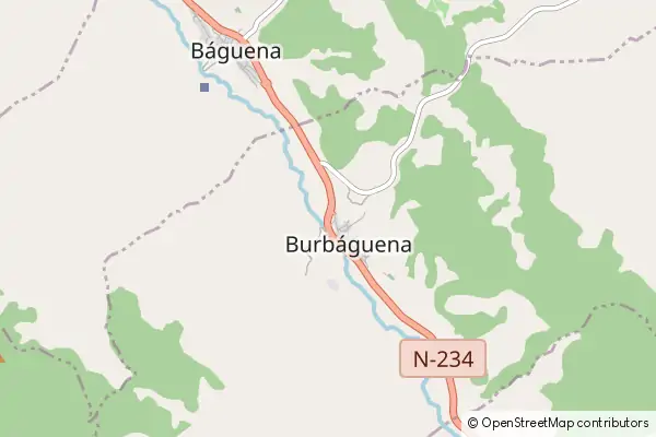 Mapa Burbáguena