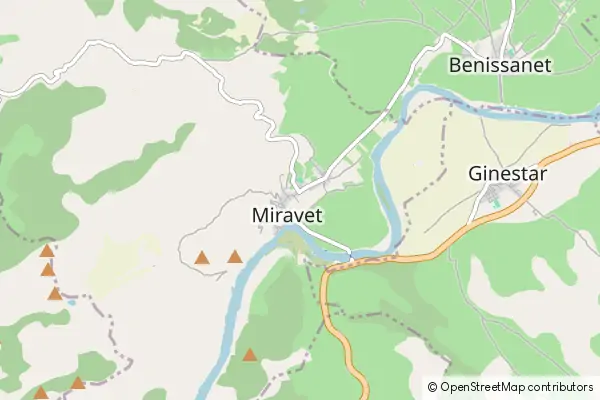 Mapa Miravet