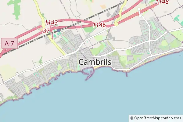 Mapa Cambrils