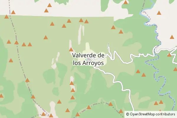 Mapa Valverde de los Arroyos