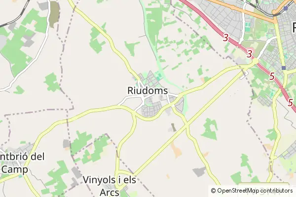 Mapa Riudoms