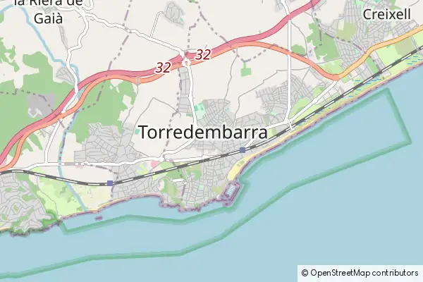 Mapa Torredembarra