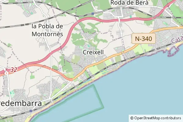 Mapa Creixell