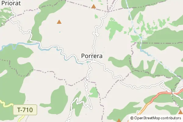 Mapa Porrera