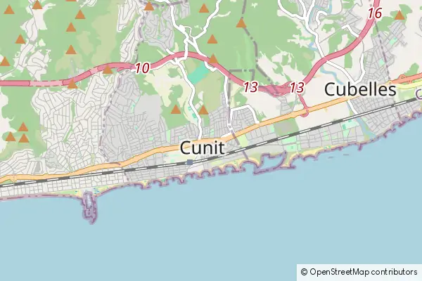 Mapa Cunit