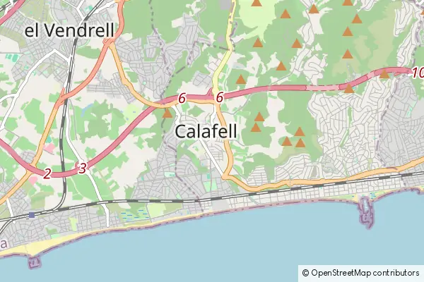 Mapa Calafell