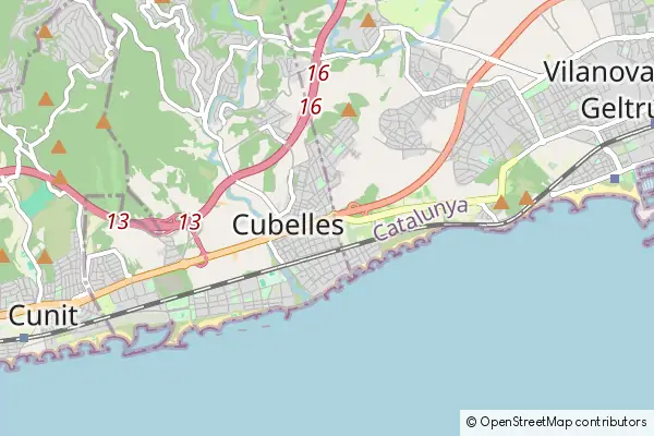 Mapa Cubelles