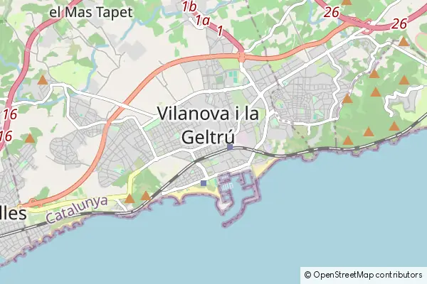 Mapa Vilanova i la Geltrú