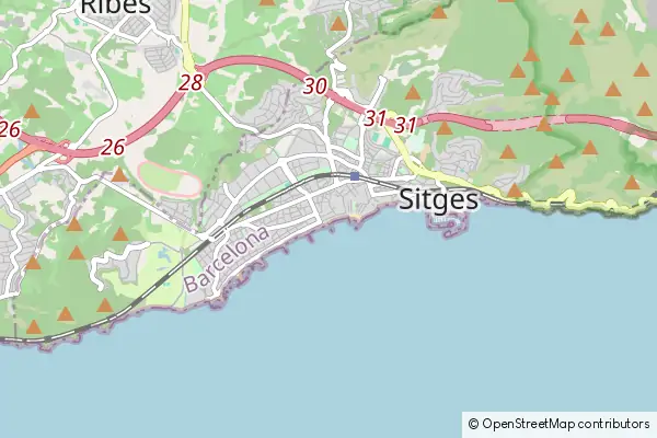 Mapa Sitges