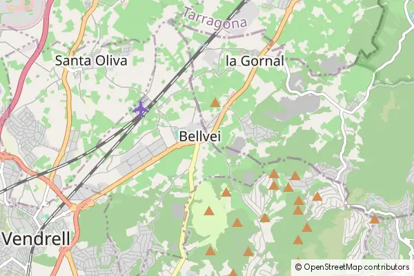 Mapa Bellvei