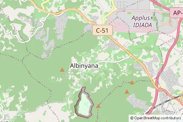 Mapa Albinyana