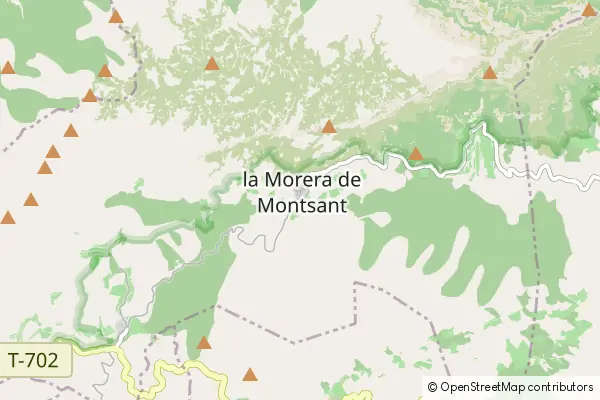 Mapa la Morera de Montsant