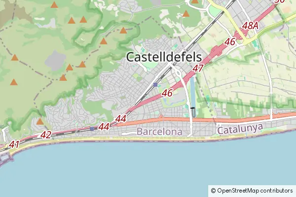 Mapa Castelldefels