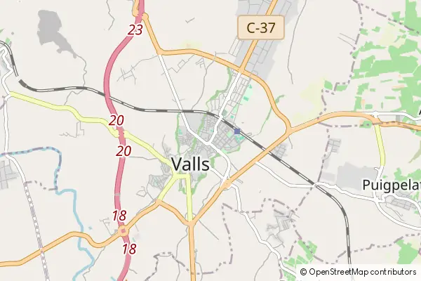 Mapa Valls