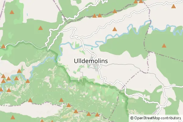 Mapa Ulldemolins