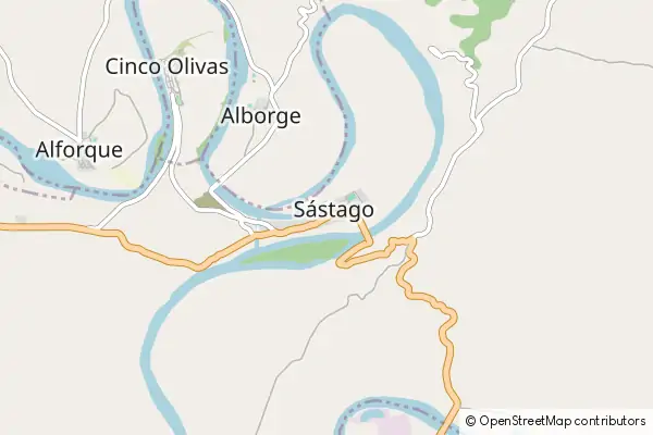 Mapa Sástago