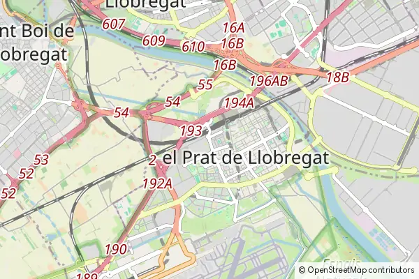 Mapa El Prat de Llobregat