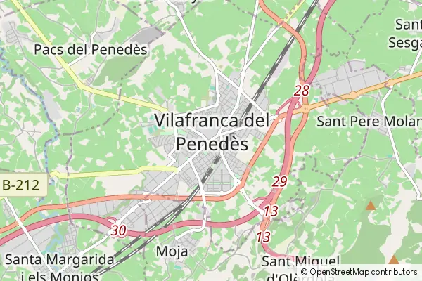 Mapa Vilafranca del Penedès