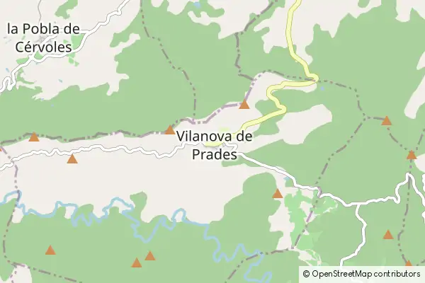 Mapa Vilanova de Prades