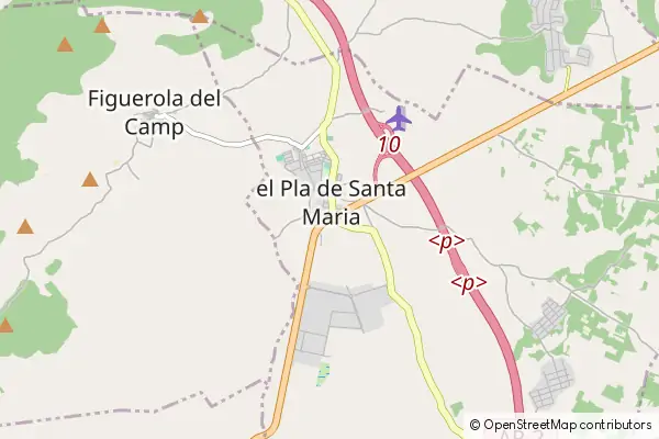 Mapa El Pla de Santa Maria