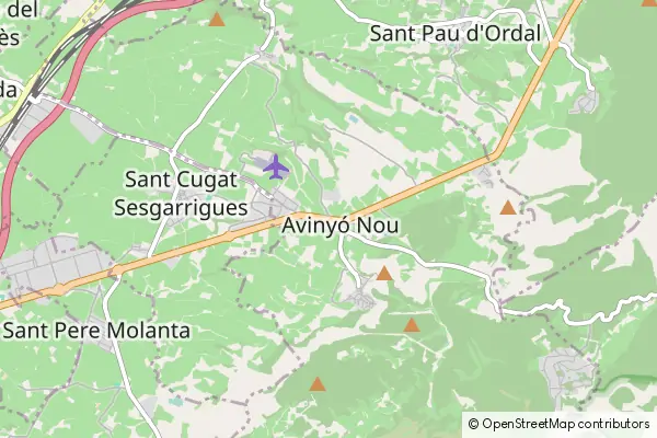 Mapa Avinyonet del Penedès