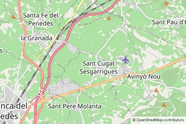 Mapa Sant Cugat Sesgarrigues