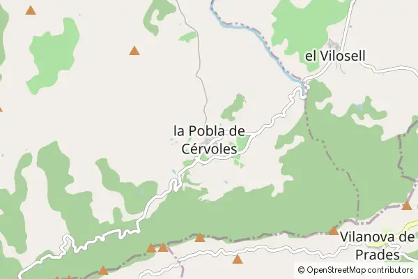 Mapa La Pobla de Cervoles