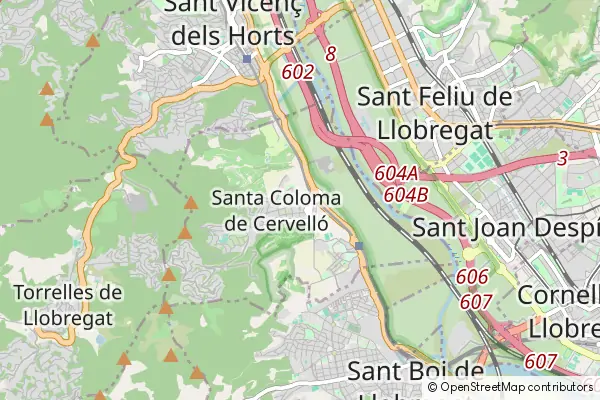 Mapa Santa Coloma de Cervelló