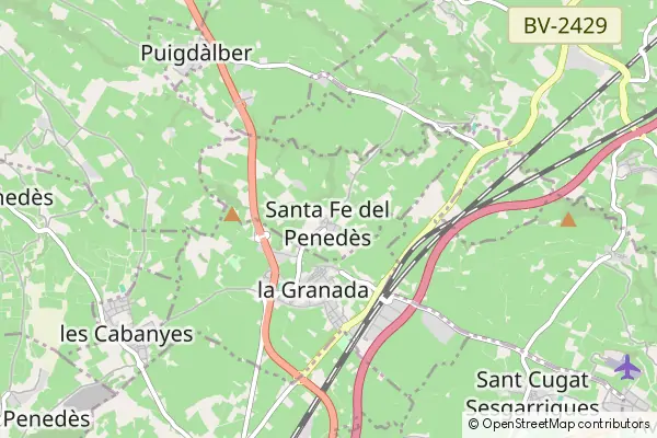 Mapa Santa Fe del Penedès