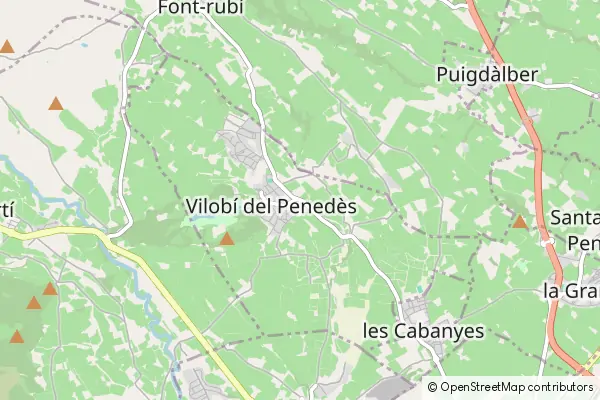 Mapa Vilobí del Penedès