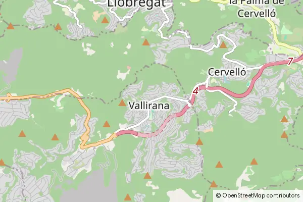 Mapa Vallirana