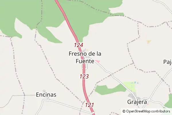 Mapa Fresno de la Fuente