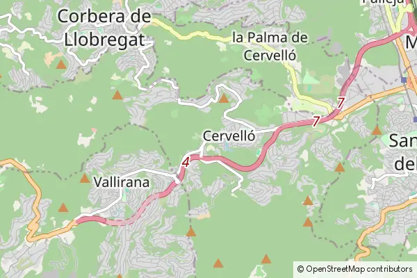 Mapa Cervelló