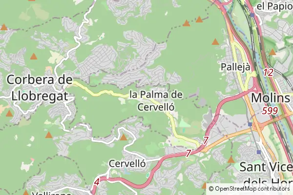 Mapa La Palma de Cervello