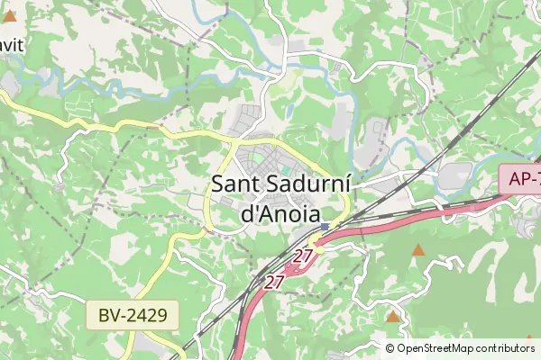 Mapa Sant Sadurní d'Anoia