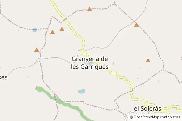 Mapa Granyena de les Garrigues