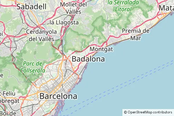 Mapa Badalona