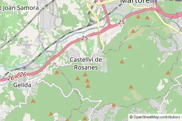 Mapa Castellví de Rosanes