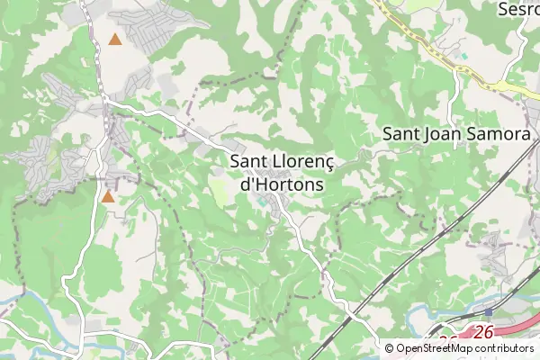 Mapa Sant Llorenç d'Hortons