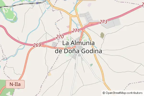 Mapa La Almunia de Doña Godina