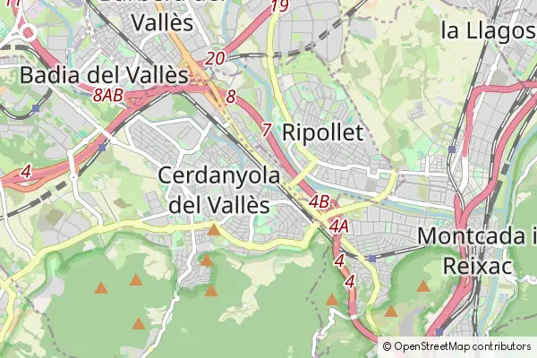 Mapa Cerdanyola del Valles