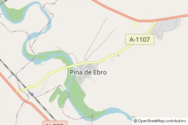 Mapa Pina de Ebro