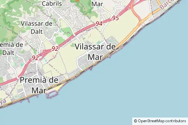 Mapa Vilassar de Mar