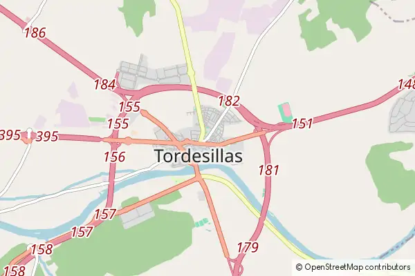 Mapa Tordesillas