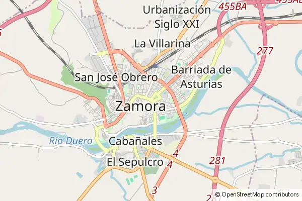 Mapa Zamora