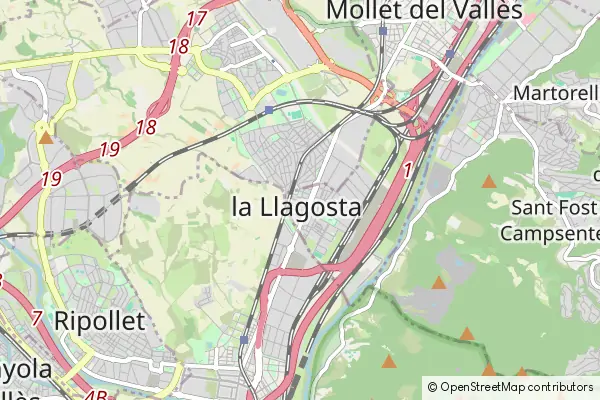 Mapa La Llagosta