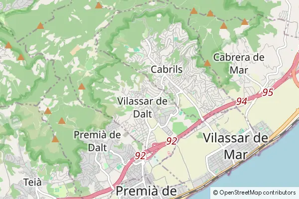 Mapa Vilassar de Dalt